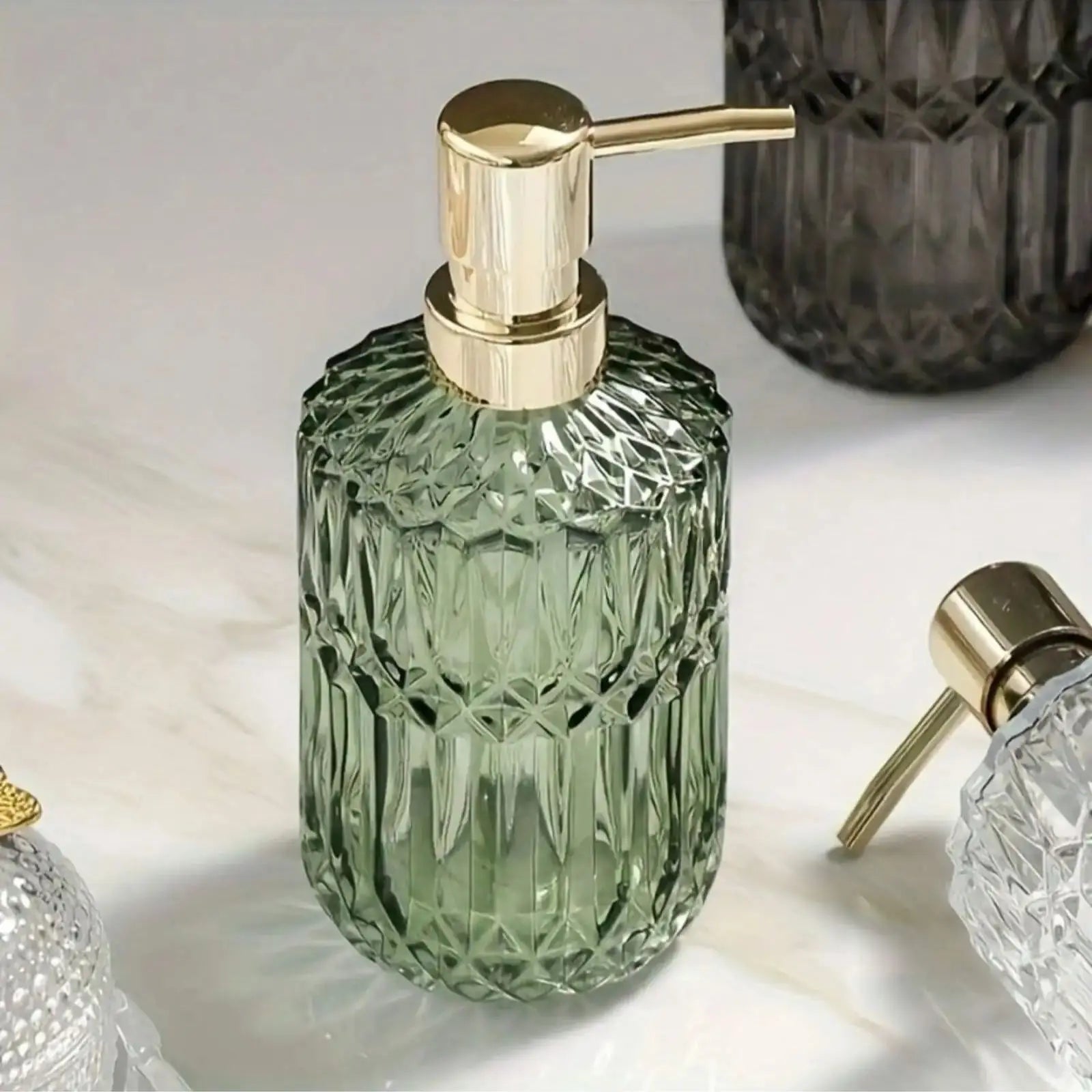 Glass Soap Dispenser Pump Bottle for Easy Refilling - Smarsty