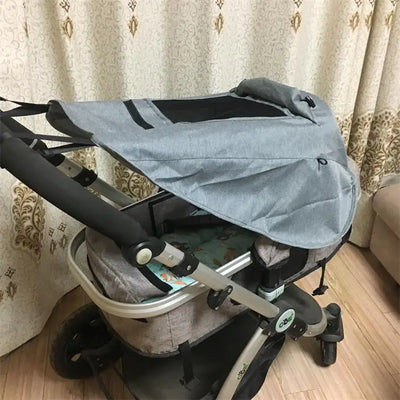 Universal Baby Stroller Accessories Sun Shade UV Protection Sunshade Carriage Canopy Cover for Prams Infants Car Seat Sun Visor by Smarsty