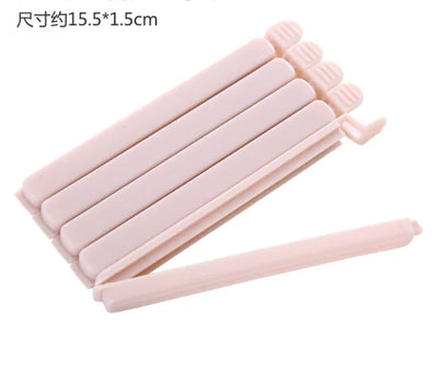 10PCS Bag Clips Food Snack Sealing Clip12/15.5cm Portable Kitchen Storage Accessories Tool Elastic Buckle Package Bag Clamp 2025 by Smarsty