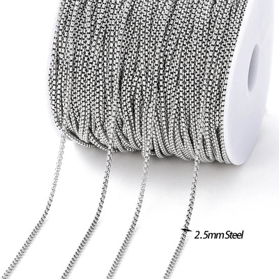 No Fade 2M Gold Stainless Steel Beaded Chain Durable - Smarsty