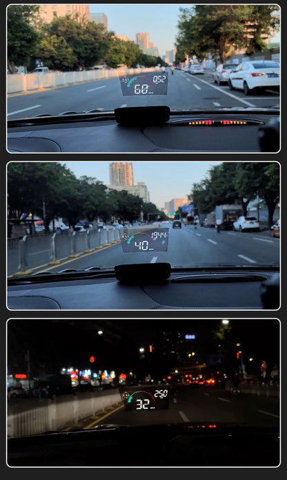 M22 Car HUD Head Up Display Universal Digital GPS Speedometer HD LCD Projection On Glass Windshield Projector for All Cars
