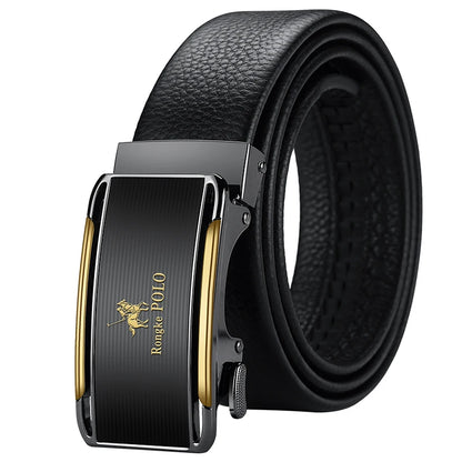 OYIFAN Genuine Leather Men Belt Adjustable Automatic Buckle - Smarsty