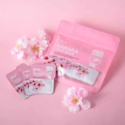 LAIKOU Japan Sakura Skincare Set Moisturizing Anti-Aging Kit Wrinkle Smoothing Radiance Boosting Facial Kit Gift Set - Smarsty
