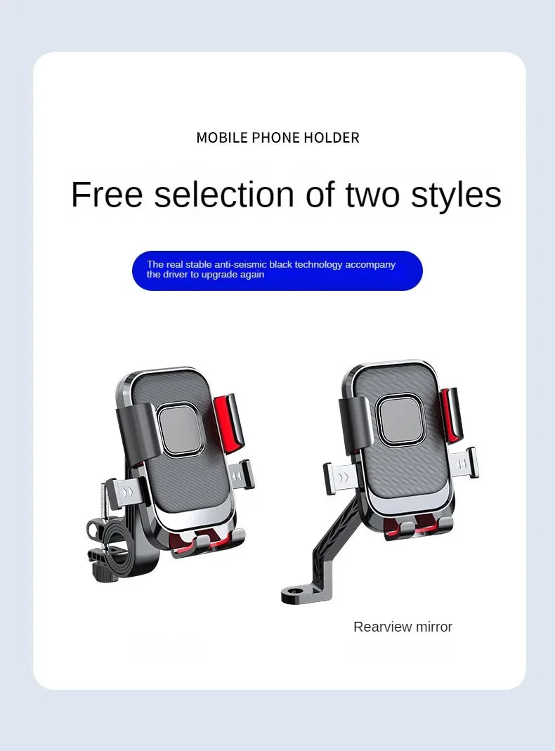 Universal Bike Phone Holder With Free Rotation Shockproof - Smarsty