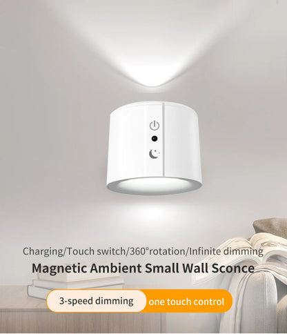 LED Wall Sconces with Touch Control and 360 Rotation - Smarsty