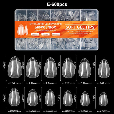 Luxury Soft Gel False Nail Tips for Elegant Manicure - Smarsty