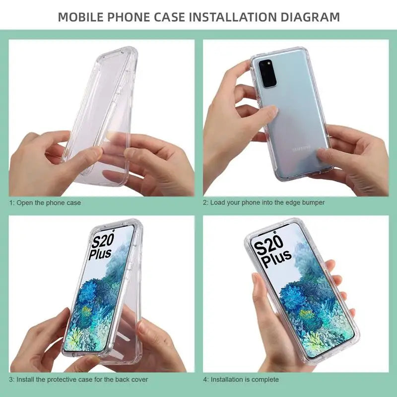 360 Degree Full Body Protective Case for Galaxy Phones - Smarsty