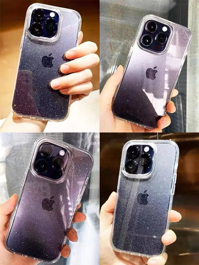 Clear Glitter Silicone Phone Case For iPhone Shockproof - Smarsty