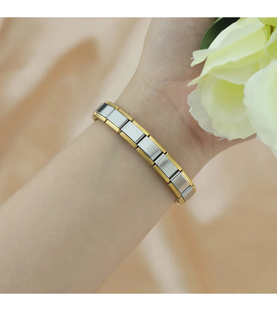 Hapiship Italian Stainless Steel Elastic Charm Bracelet - Smarsty