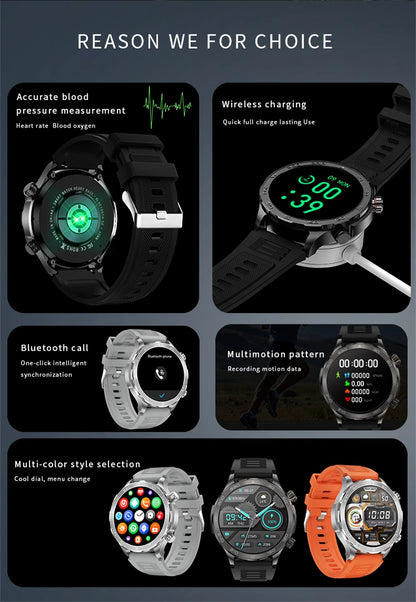 Bluetooth Call Smart Watch For Men With GPS Waterproof - Smarsty