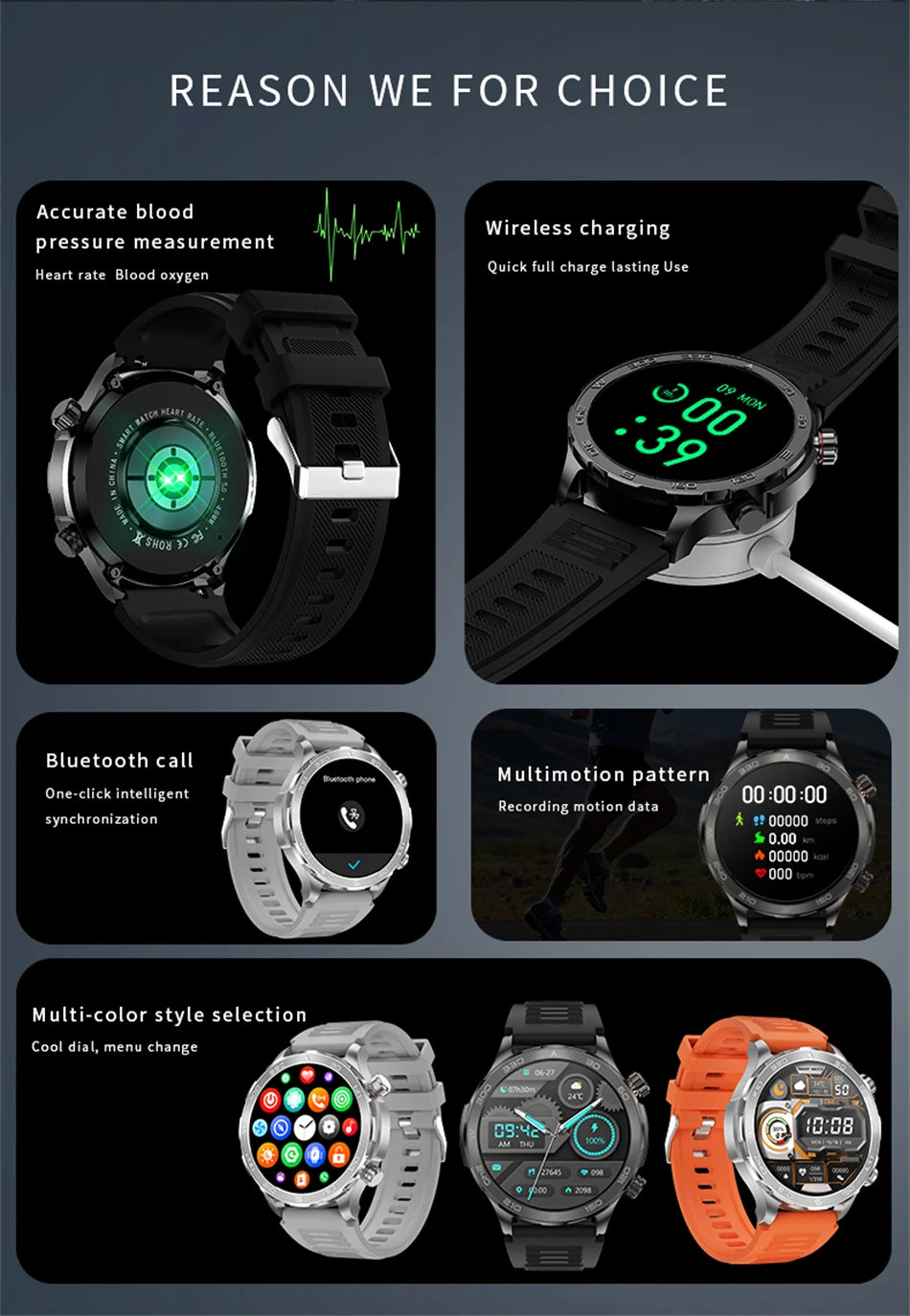 Bluetooth Call Smart Watch For Men With GPS Waterproof - Smarsty