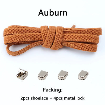No Tie Elastic Shoe Laces One Size Fits All Adult and Kids Shoes Shoelaces for Sneakers Shoelace Tieless Flat Expand Shoestrings - Smarsty