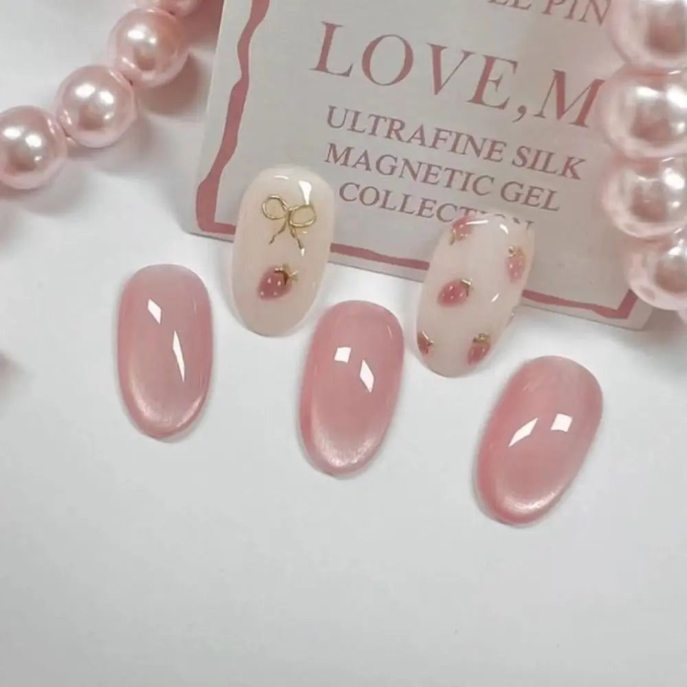 24pcs Butterfly Cat Eye Press On Nails Easy DIY Manicure - Smarsty