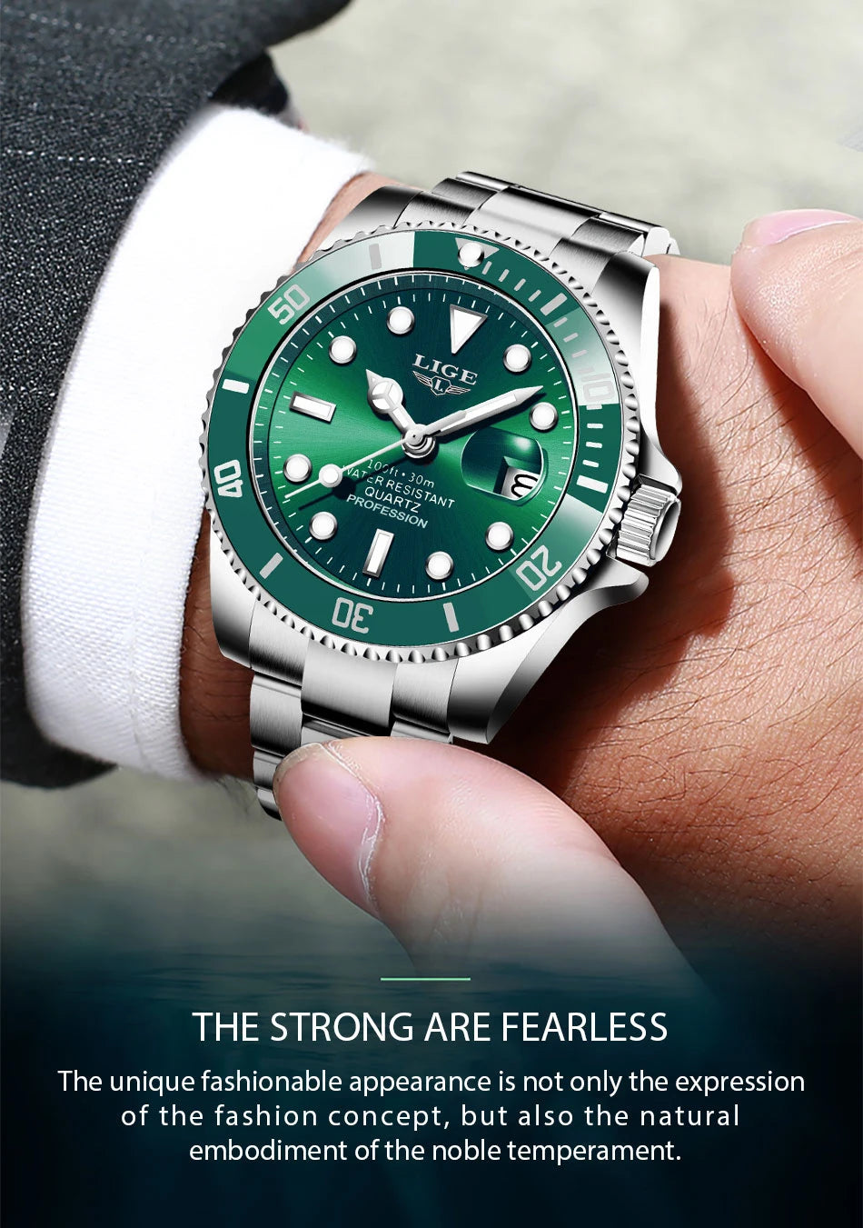 Luxury Waterproof Diver Watch for Men with Date Feature - Smarsty