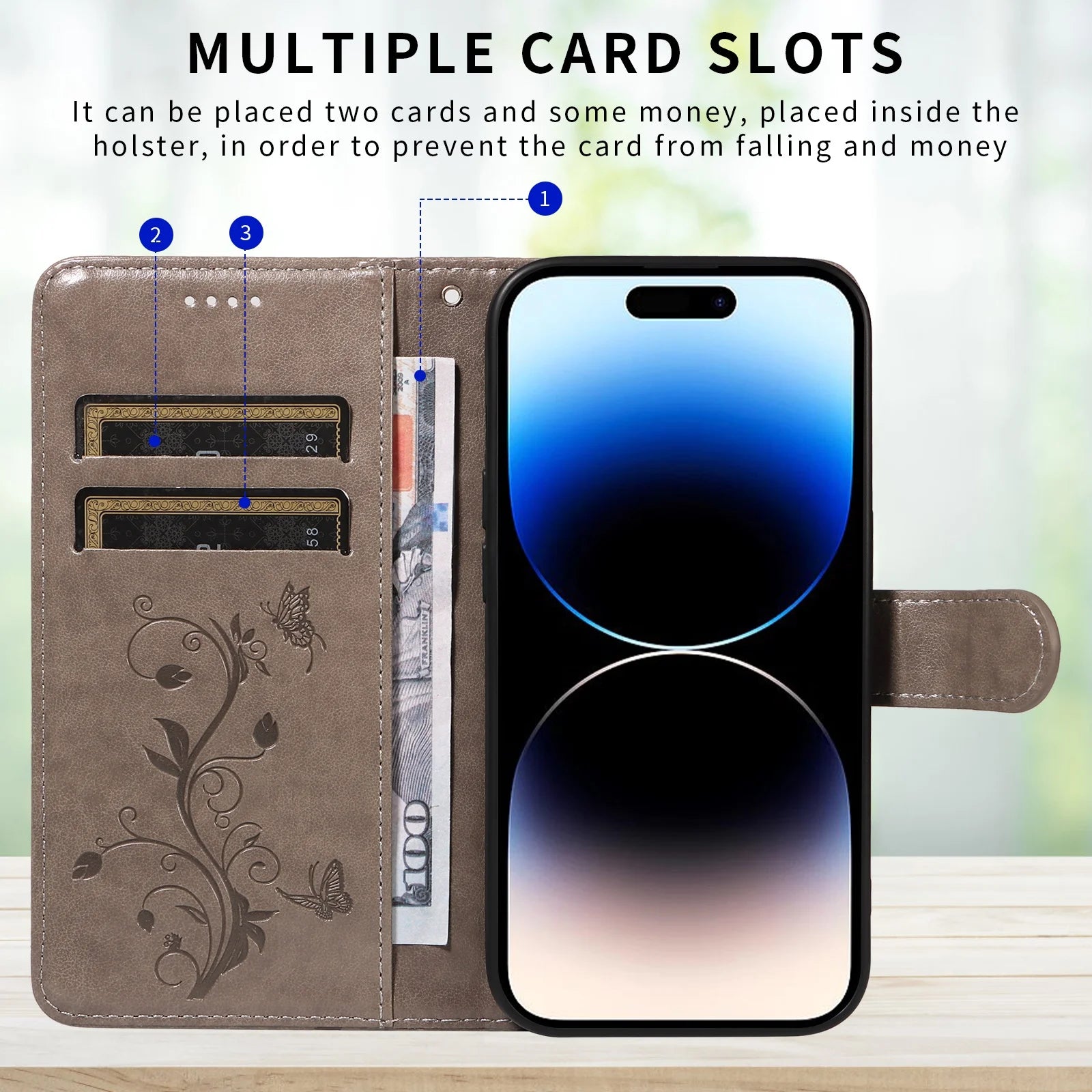 Luxury Butterfly Flower Vine Flip Leather Wallet Case For Samsung Galaxy A06 A16 A26 A36 A56 A05 A05S A15 A25 A35 A55 5G A07 A17