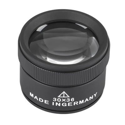 30X 36mm Magnifying Glass for Precision Work K9 Optical Lens Monocle Watch Magnifier Loupe Handheld Coin Stamps Jewelry Loupe