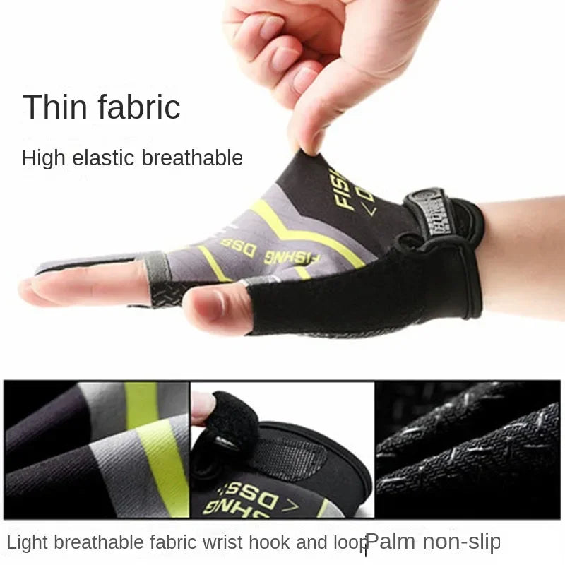 Men's Summer Fishing Gloves Breathable Anti Slip Protection - Smarsty