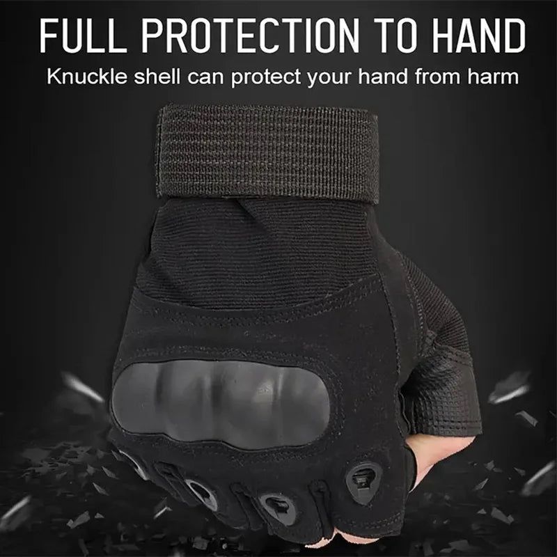 Tactical Fingerless Gloves for Men Outdoor Sports - Smarsty