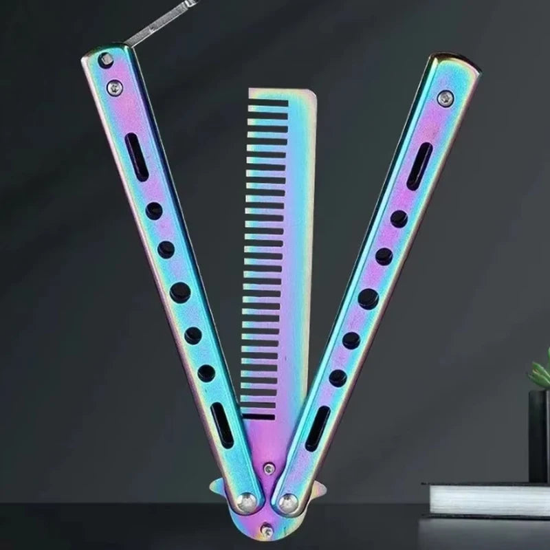 Foldable Stainless Steel Comb for Beard and Hair Styling - Smarsty