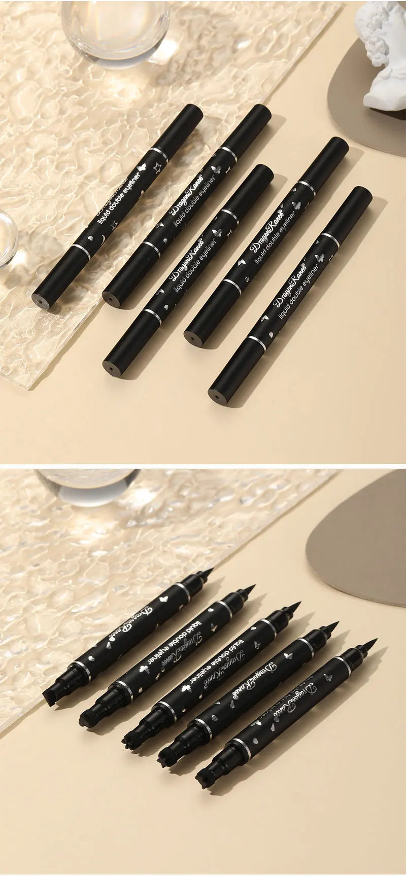 Dragon Ranee Waterproof Double Head Eyeliner for Easy Application - Smarsty