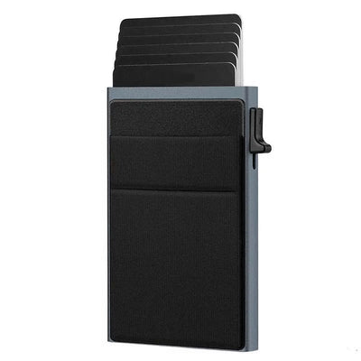 Rfid Credit Card Holder Men Thin Slim Mini Minimalist Wallets Luxury Metal Bank ID Cardholer Case Wallet for Men Carteras Choice - Smarsty