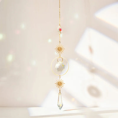 Hanging Crystal Pendant Suncatcher Wind Chimes for Home Decor - Smarsty
