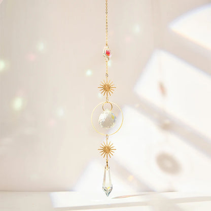 Hanging Crystal Pendant Suncatcher Wind Chimes for Home Decor - Smarsty