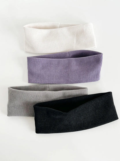 Women Elastic Hair Bands Set Soft Stretchy Headbands - Smarsty