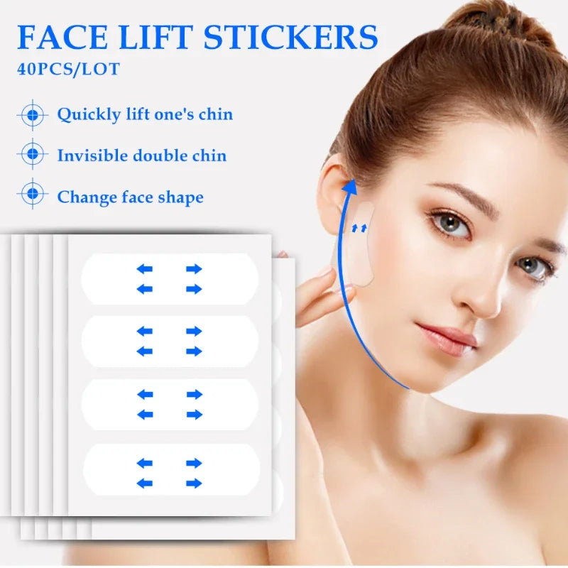 Invisible V Shape Face Lift Stickers for Wrinkle Reduction - Smarsty