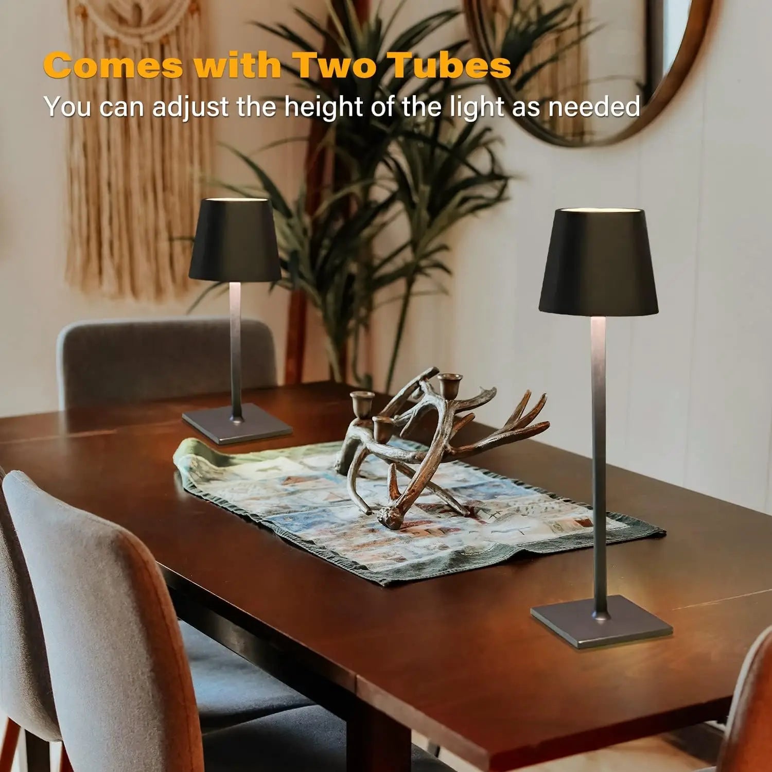 Cordless LED Touch Table Lamp Rechargeable with Dimmable Feature - Smarsty