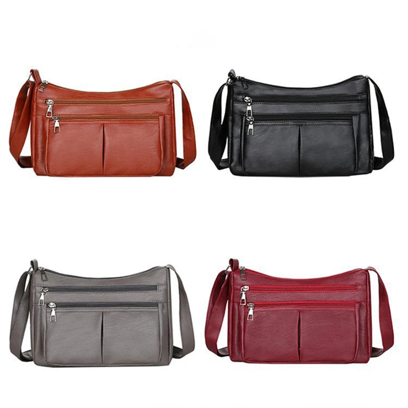 Korean Handbag Designer Leather Crossbody Bag for Women - Smarsty