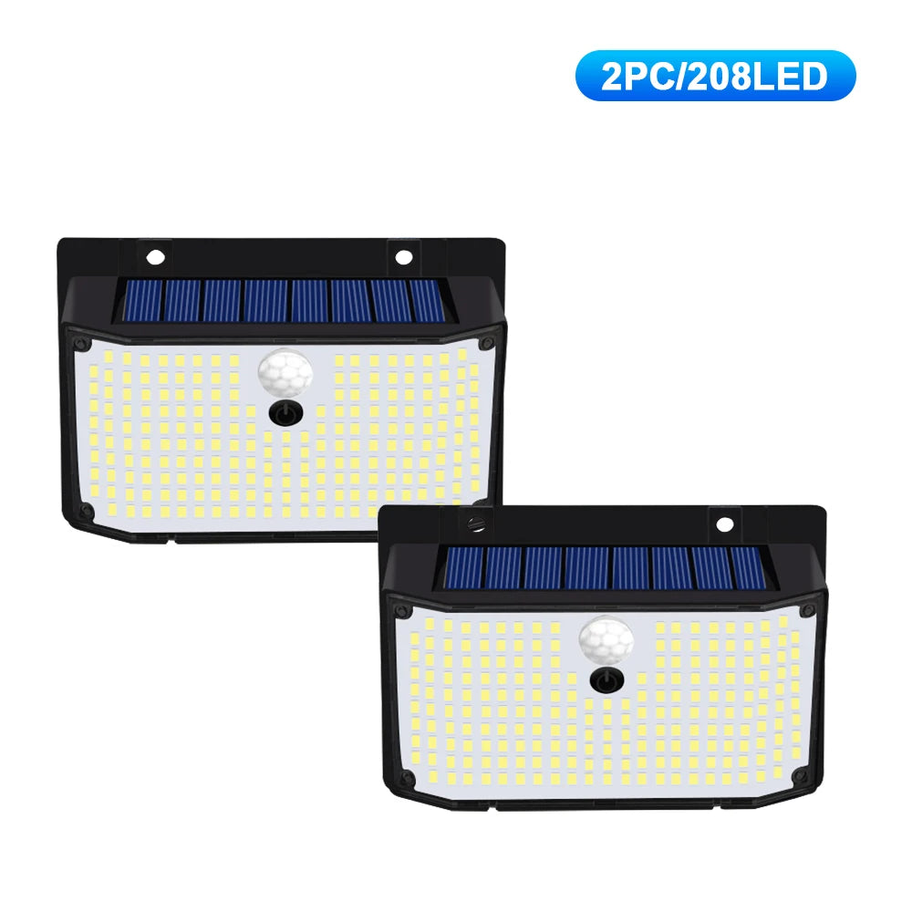 138 LED Solar Wall Lights with Motion Sensor - Smarsty