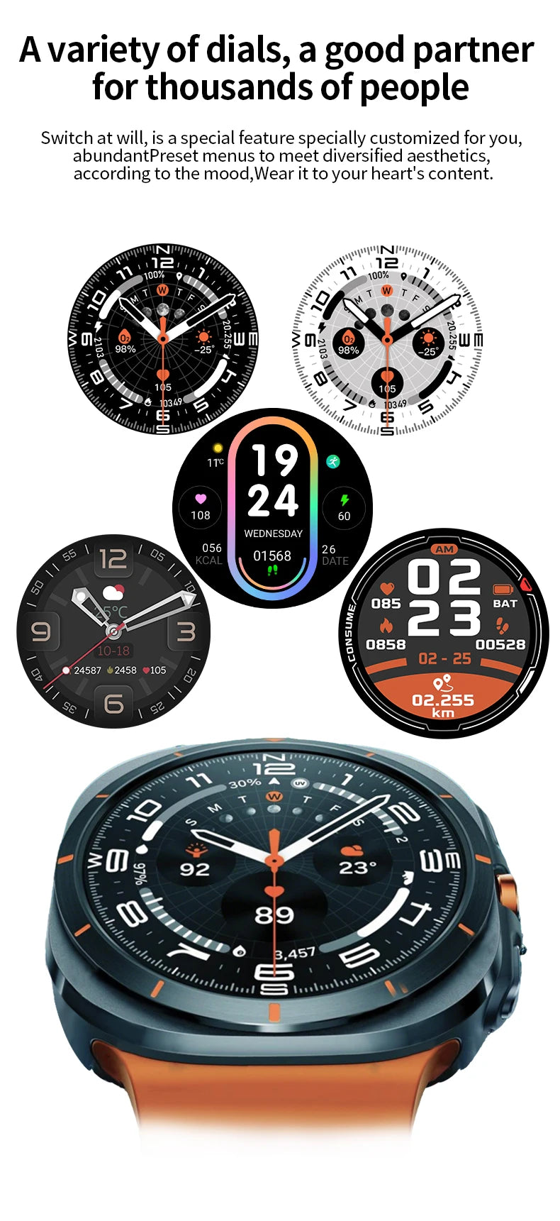 LAXASFIT GT7 Ultra Smart Watch for Fitness Tracking - Smarsty
