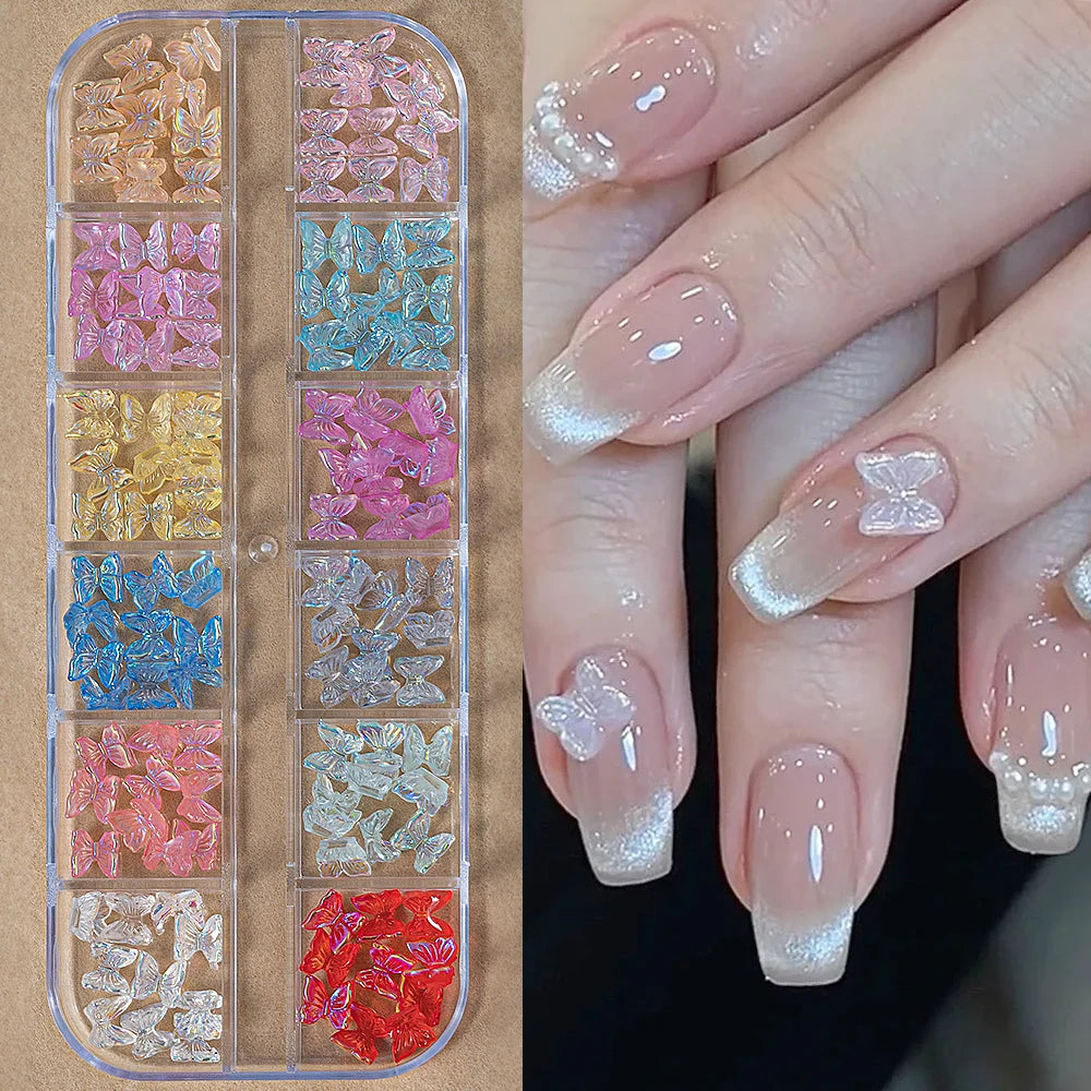 Gold Silver Caviar Bead Nail Charms for Stunning Manicures - Smarsty