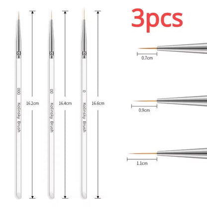 Professional Nail Art Liner Brushes for Precision Designs - Smarsty