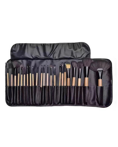 Free Gift Bag and Sponge for 24 pcs Makeup Brush Sets Cosmetics Brushes Eyebrow Powder Foundation Shadows Make Up Tools - Smarsty