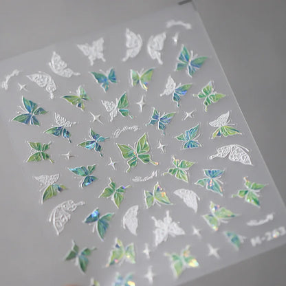 Kawaii Butterfly Nail Stickers for Stunning Manicure Decor - Smarsty