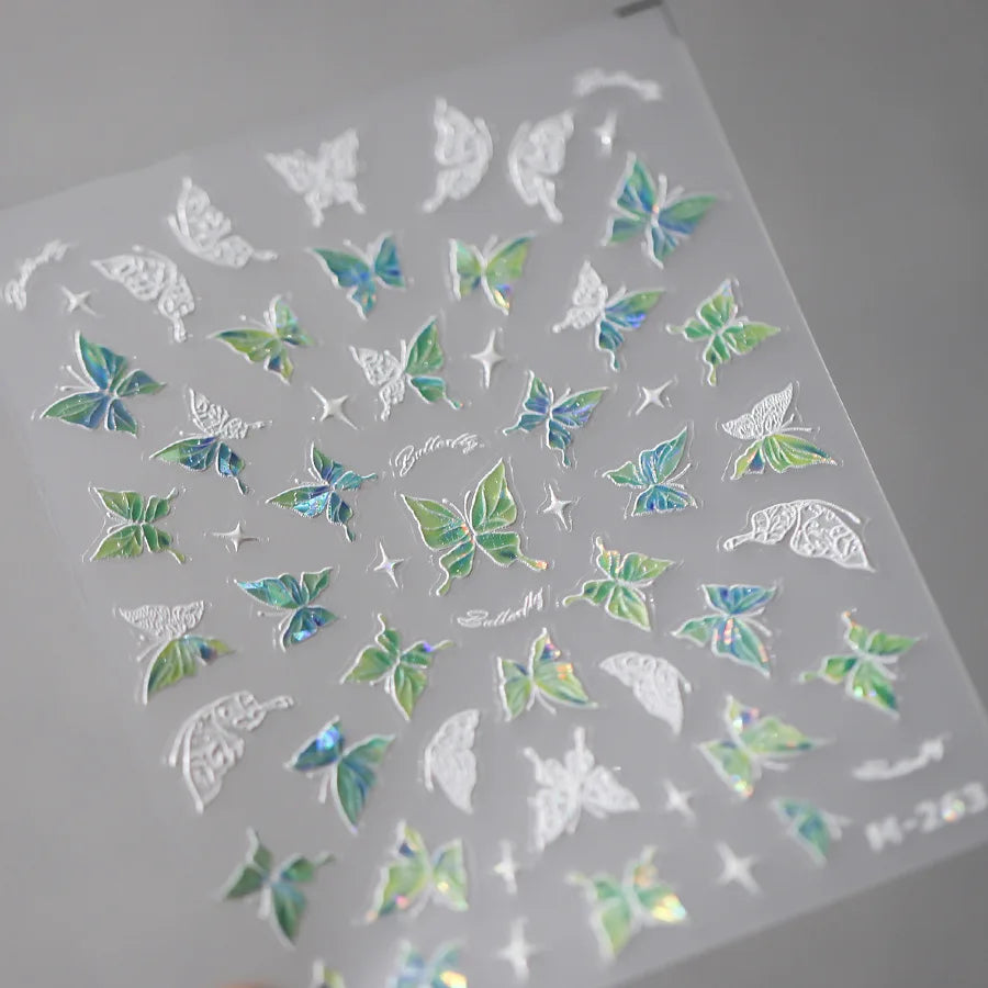 Kawaii Butterfly Nail Stickers for Stunning Manicure Decor - Smarsty