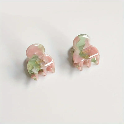 Mini Acetate Hair Claws Set Secure Cute Elegant Clips - Smarsty