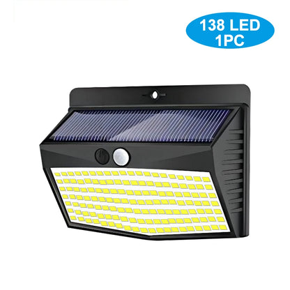 138 LED Solar Wall Lights with Motion Sensor - Smarsty