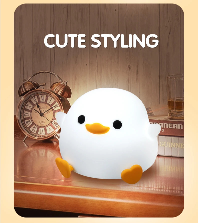 Cute Duck Night Light with Touch Sensor and Timer - Smarsty