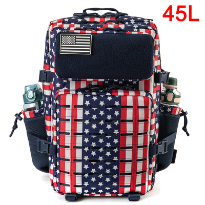 25L/45L Tactical Backpack for Men and Women Outdoor Survival Bug Out Bag Small School Rucksack Hking with Bottle Holder - Smarsty