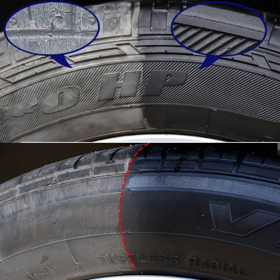 Black Shiny Tire wax - durable, long-lasting protection and repair for all kinds of tires - prevents cracks and whitens - Smarsty