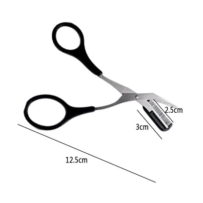 Stainless Steel Eyebrow Trimmer Scissors for Precision Grooming - Smarsty