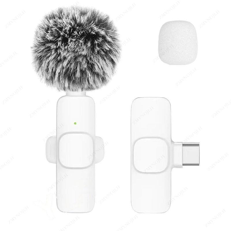 Wireless Lavalier Microphone for iPhone Android Audio Recording - Smarsty