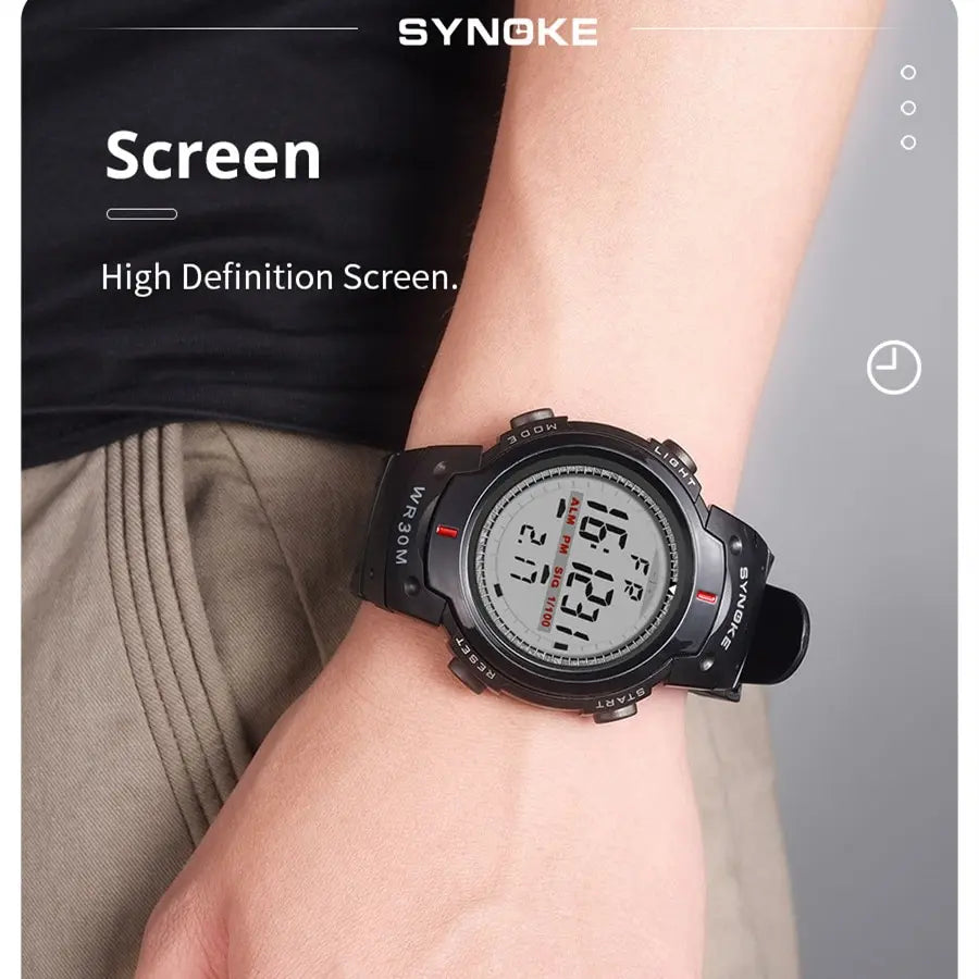 SYNOKE Waterproof Sports Watch for Men with Luminous Display - Smarsty