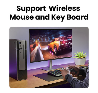 USB Bluetooth Adapter, Bluetooth 6.0 Dongle for PC Windows 11/10/8.1, Bluetooth Receiver & Transmitter for Keyboard/Mouse - Smarsty