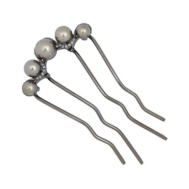 Korean U Shaped Pearl Hairpins for Elegant Styling - Smarsty