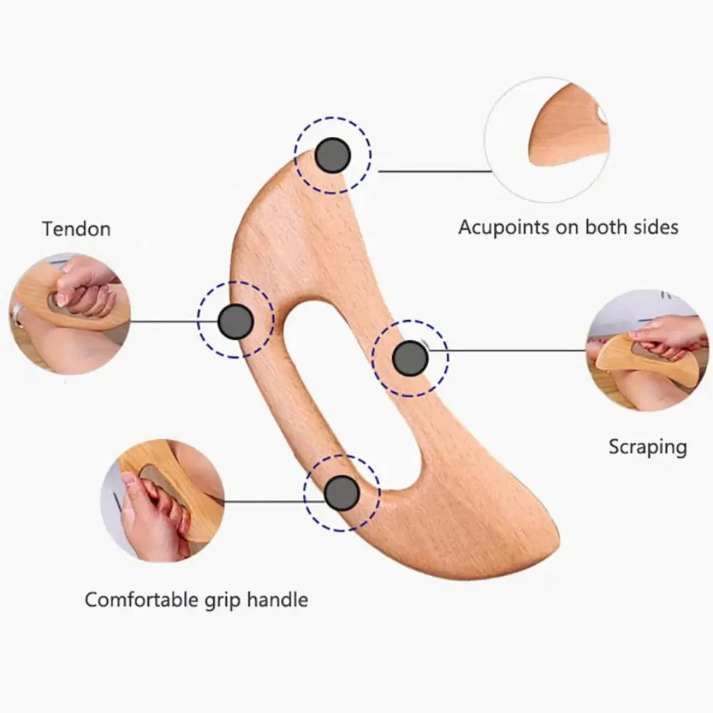 Wooden Gua Sha Tool for Effective Body Massage - Smarsty