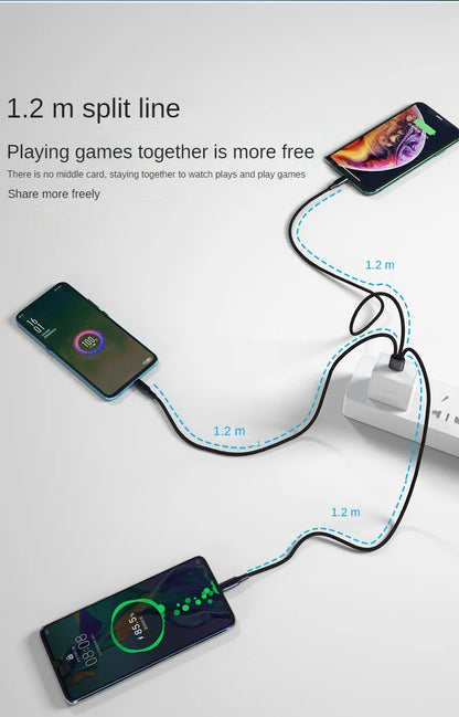 3 in 1 USB Charge Cable for Fast Mobile Charging - Smarsty